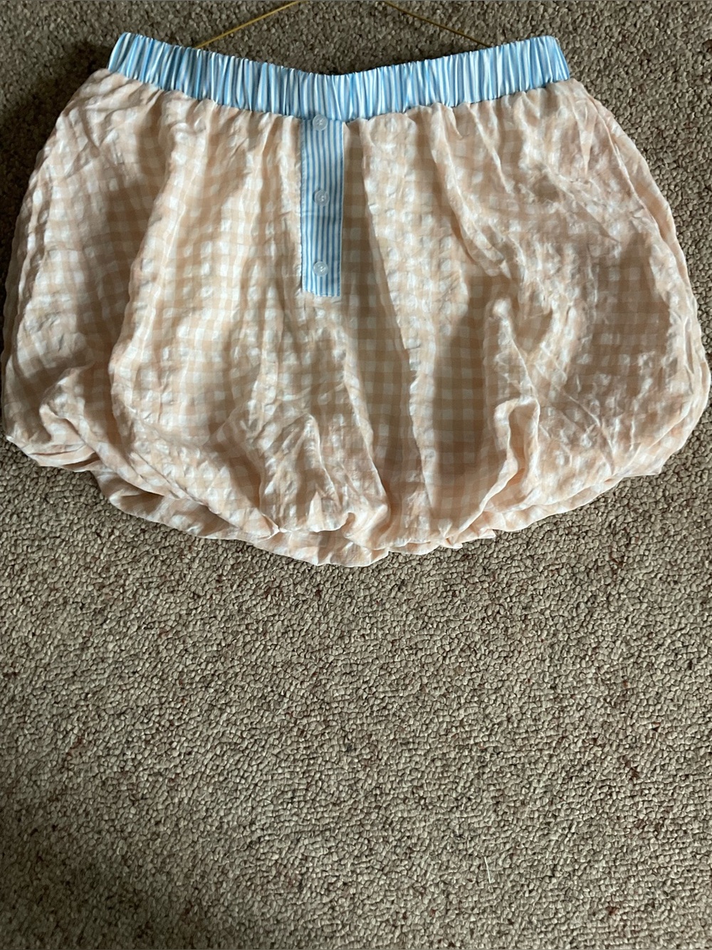Puffy skirt with shorts underneath